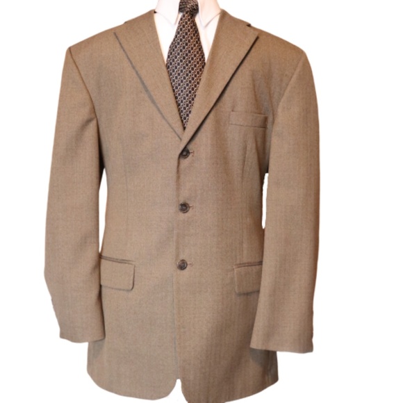 Haggar Sports Coat Brown 42L - Picture 1 of 5
